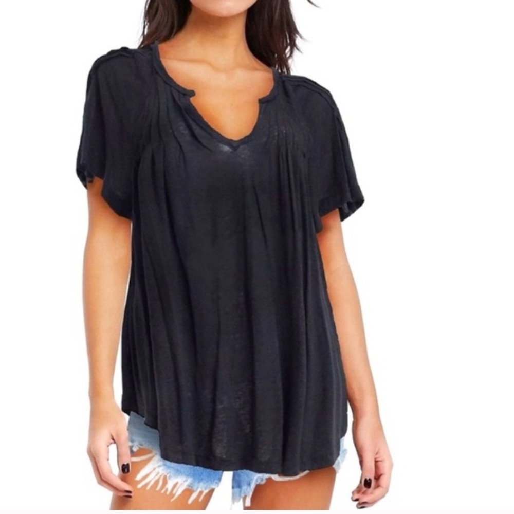 FREE PEOPLE Lovely Day Tunic in Black